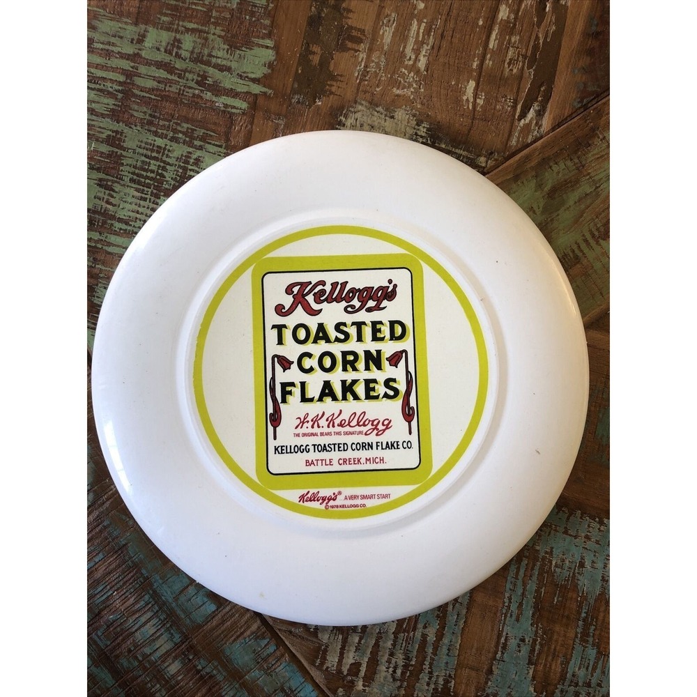 Vintage 1978 Kelloggs Toasted Corn Flakes Frisbee 1978 Battle Creek Michigan